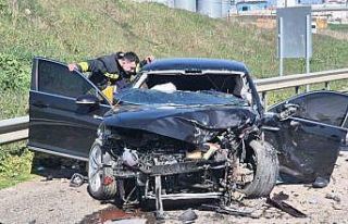 Tekirdağ’da 4 araçlı zincirleme kaza: 5 yaralı