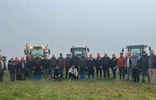 Tekirdağ’da meralarda gübreleme çalışması...