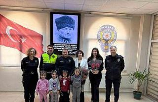 Tireli miniklerden Bayındır Emniyetine anlamlı...