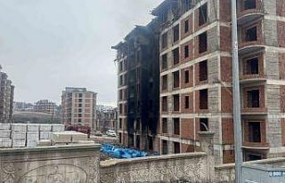 Tokat’ta inşaatta çıkan yangın korkuttu