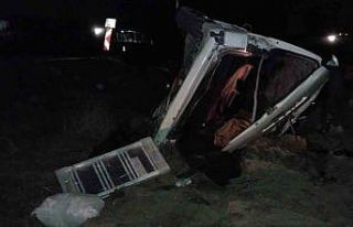 Tokat’ta minibüs devrildi: 1 yaralı