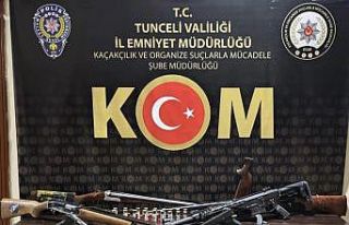 Tunceli’de ruhsatsız silah operasyonu: 6 şüpheli...