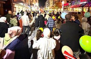 Turgutlu’da Kadir Gecesinde çocuklar yürüyüş...