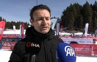 Türkiye’nin ilk kış triatlonu Bolu’da yapıldı