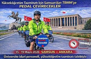 ÜNİPERSEN’den Samsun’dan TBMM’ye bisikletli...