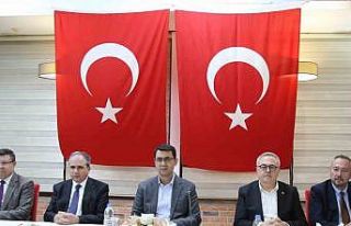 Uşak protokolü bayramlaşma töreninde buluştu