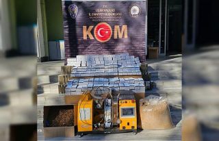 Uşak’ta çok sayıda kaçak makaron ve tütün...