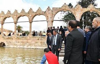 Vali Şıldak Balıklıgöl’de incelemelerde bulundu