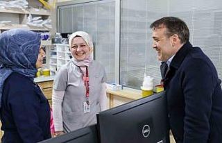 Vali Sözer Ramazan Bayramı’nın son günü hastane...