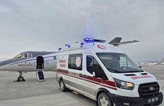 Van’da 3 aylık bebek uçak ambulansla Konya’ya...