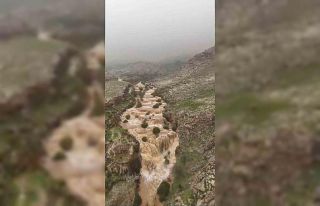 Yağışların ardından Emrud Şelalesinin debisi...