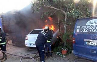 15 gün önce taşıdığı işyeri gözlerinin önünde...