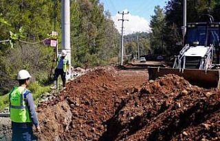 3 bin 800 metrelik su isale hattı yenilendi