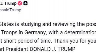 ABD Başkanı Trump: "Almanya’daki askerlerimizin...