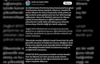 AK Partili Cıngı’dan KAYÜ yönetimi ve öğrencilerine...