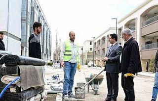 Akpınar Çarşısı’nda temizlik çalışmaları...