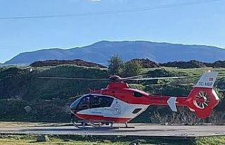 Ambulans helikopter kalp krizi geçiren hasta için...