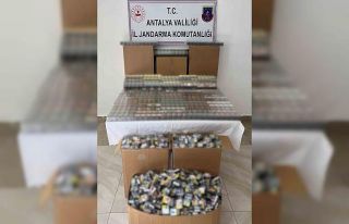 Antalya’da 1 milyon lira değerinde kaçak sigara...