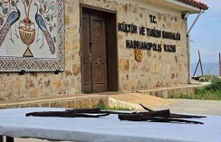 Antik kazıda 1500 yıllık bıçak seti bulundu