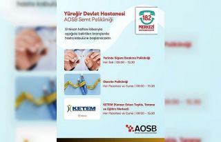 AOSB Semt Polikliniği’nde hizmet yelpazesi genişliyor