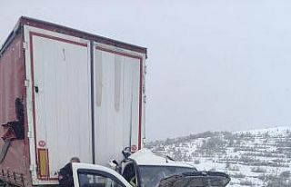 Aşkale yolunda feci kaza: Hafif Ticari araç, Tır’a...