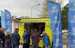 Aydın Büyükşehir Belediyesi’nin çorba ikramı...