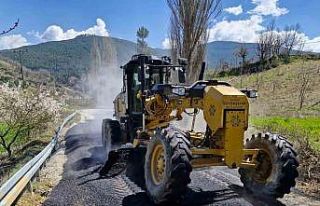 Aydın Büyükşehir ilçelerde yol çalışmalarına...