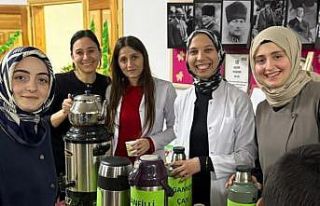 Aydıntepe’de öğrencilerden çay festivali