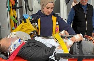 Ayvacık’ta patpat devrildi: 1 yaralı