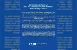 BARÜ’den, İsrail’e yasal düzenleme tepkisi