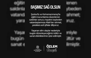 Başkan Çerçioğlu, tüm etkinlikleri iptal etti