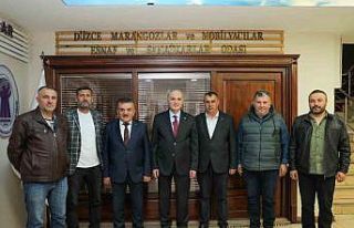 Başkan Faruk Özlü esnaf odalarını ziyaret etti