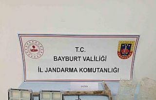 Bayburt’ta sit alanında izinsiz kazı yapan 4 şüpheli...