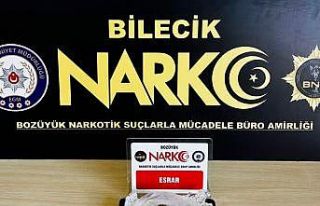 Bilecik’te uyuşturucu operasyonu: 1 gözaltı