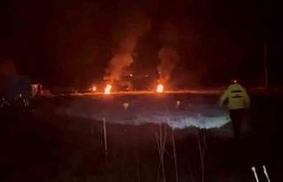 Bolu’da çiftçiler meyve ağaçlarını ateş yakarak...