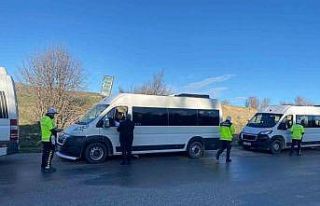 Bozkır’da okul servislerine denetim