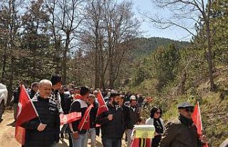 Buldan’da göstericiler maden sahasında yürüyüş...