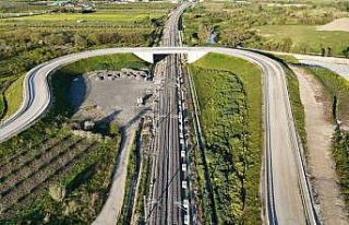 Bursa-Ankara hızlı tren hattı rayları böyle görüntülendi