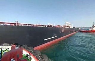 Çanakkale’de sürüklenen tanker demirletildi