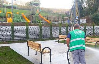 Canik’te parklar yaza hazırlanıyor