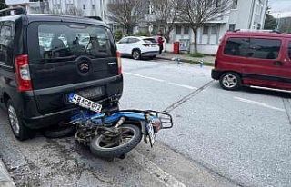 Çarpmamak için kaçtı, başka araca çarptıı