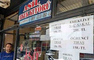 Çivrilli berberden dayanışma örneği