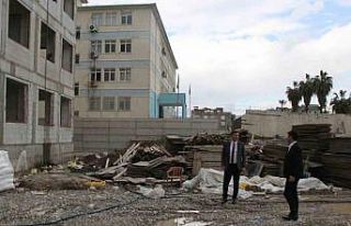 Cizre’de okul inşaatlarında inceleme