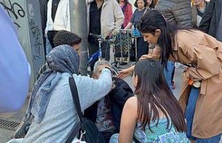 Çocuğun attığı yumrukla yaşlı adam kanlar içinde...