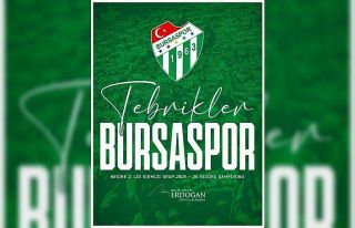 Cumhurbaşkanı Erdoğan’dan Bursaspor’a tebrik...