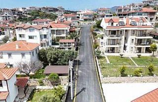 Datça’da 13 kilometre sıcak asfalt serimi tamamlandı