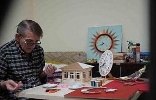 Demirden makete: Pandemide edindiği hobisini huzurevinde...