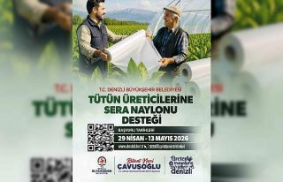 Denizli’de tütün üreticisine destek