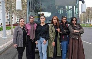 Diyarbakır’da kadın otobüs şoförü sayısı...