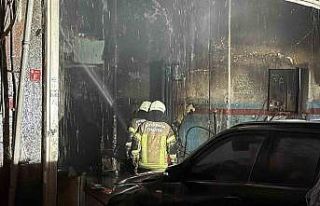 Diyarbakır’da oto tamir dükkanında yangın